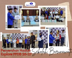 Penyerahan hadiah explore